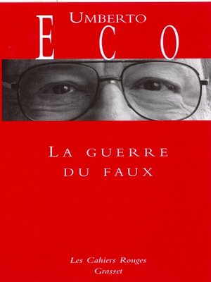 cover image of La guerre du faux
